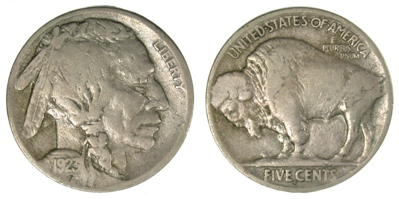 1923-S VF-20 Obv. Die Cracks