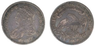 1817 O.107 (R4+), PCGS VF-30