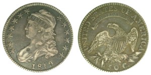 1819 O.101, Sm 9 over 8, EF-40