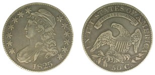 1825 O.117 (R4-), VF-35 (Cleaned)