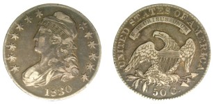1830 O.105 (R4), Small O, VF-35