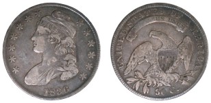 1836 O.112, Bar Dot, VF-20