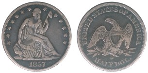 1857-O VF-30 (Cleaned)